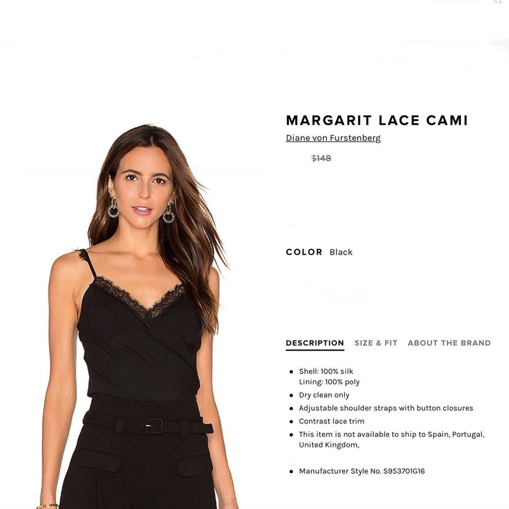 Margariti Lace cami